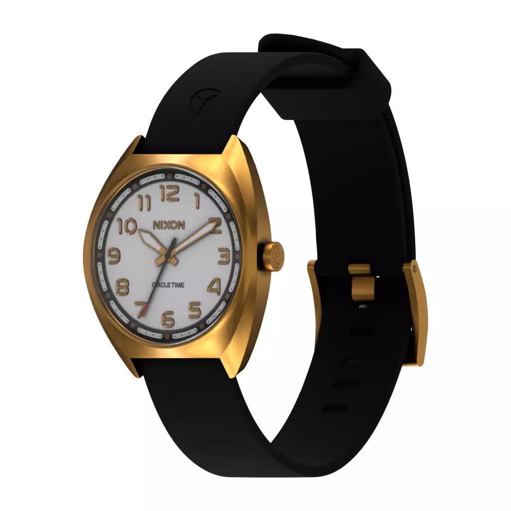 Nixon Mullet Light Gold White 3D model