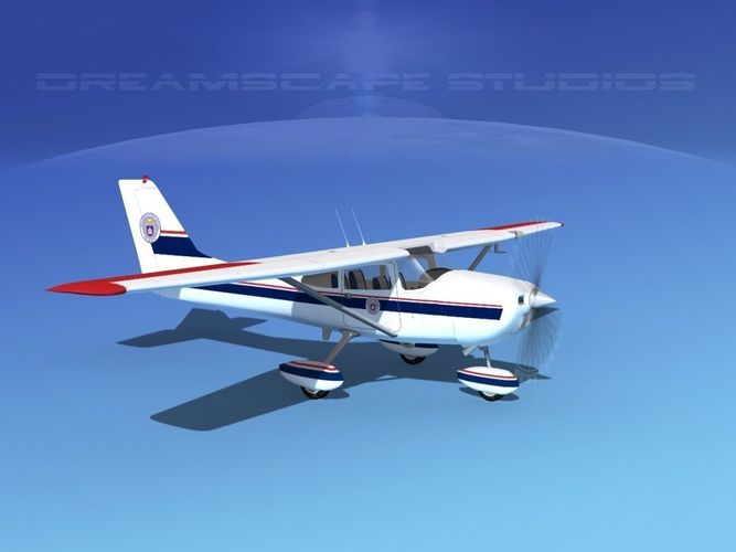 Cessna 172 Skyhawk 1967 V08 3D model