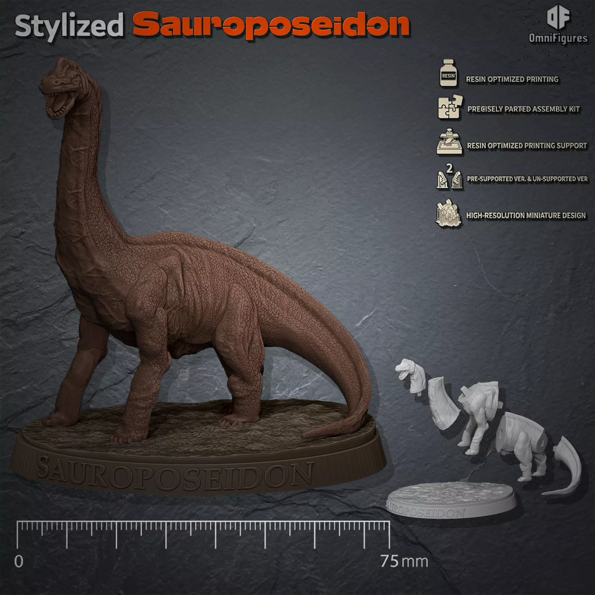 Sauroposeidon Free 3D print model
