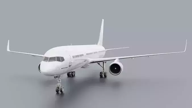Boeing 757-200 Animated Realistic Jet Airliner Plane 3D model