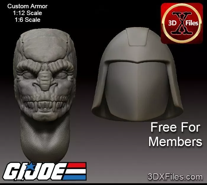 GI JOE Classified - Cobra Commander HeadSculpt Action Figure 3D print model