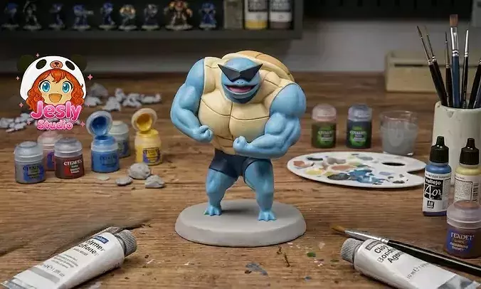Squirtle Sunglasses 3D STL