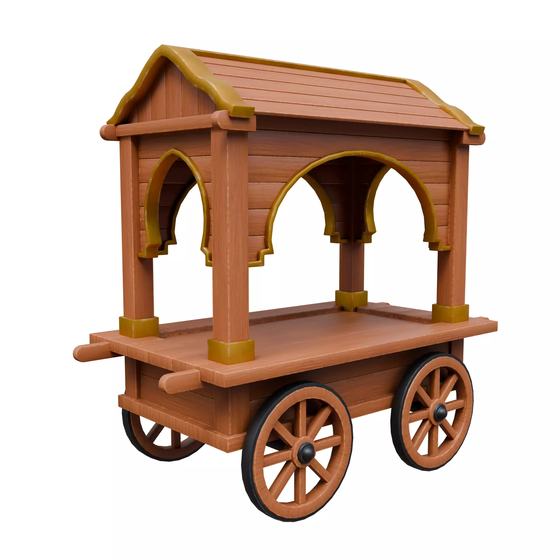 3D Cart Free low-poly 3D model