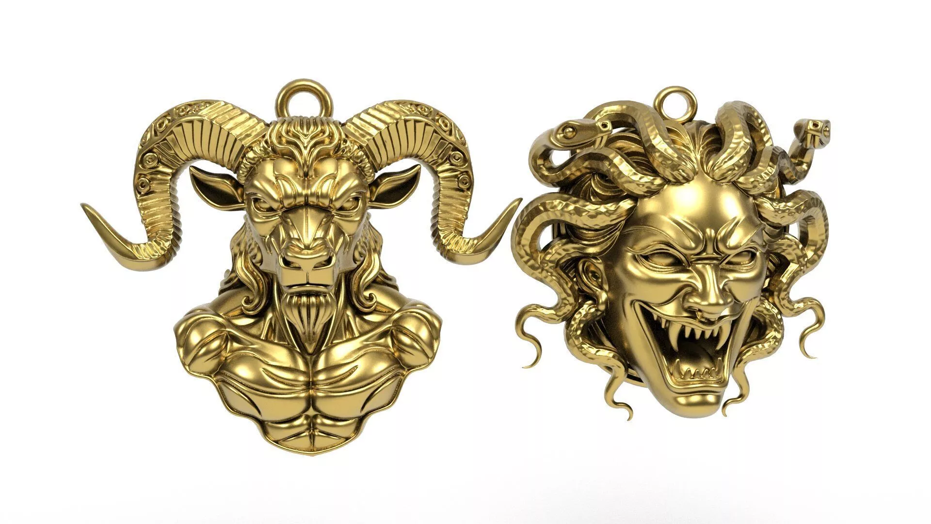 Minotaur and Medusa 3D print model