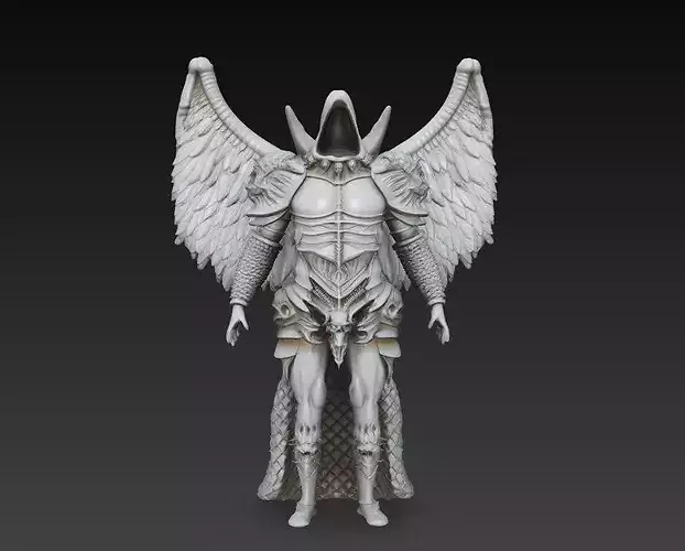 Winged Angel Warrior Armor STL 3D Model