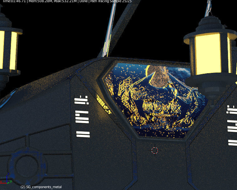 Star Galleon Low-poly 3D model_4