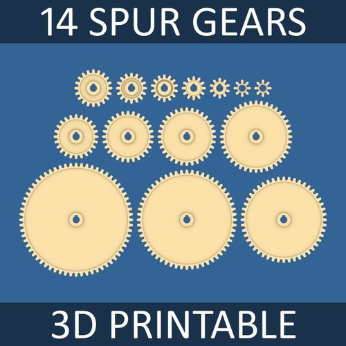 Spur Gear Collection 02 3D print model