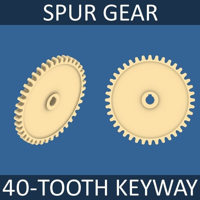 Spur Gear Collection 02 3D print model_12