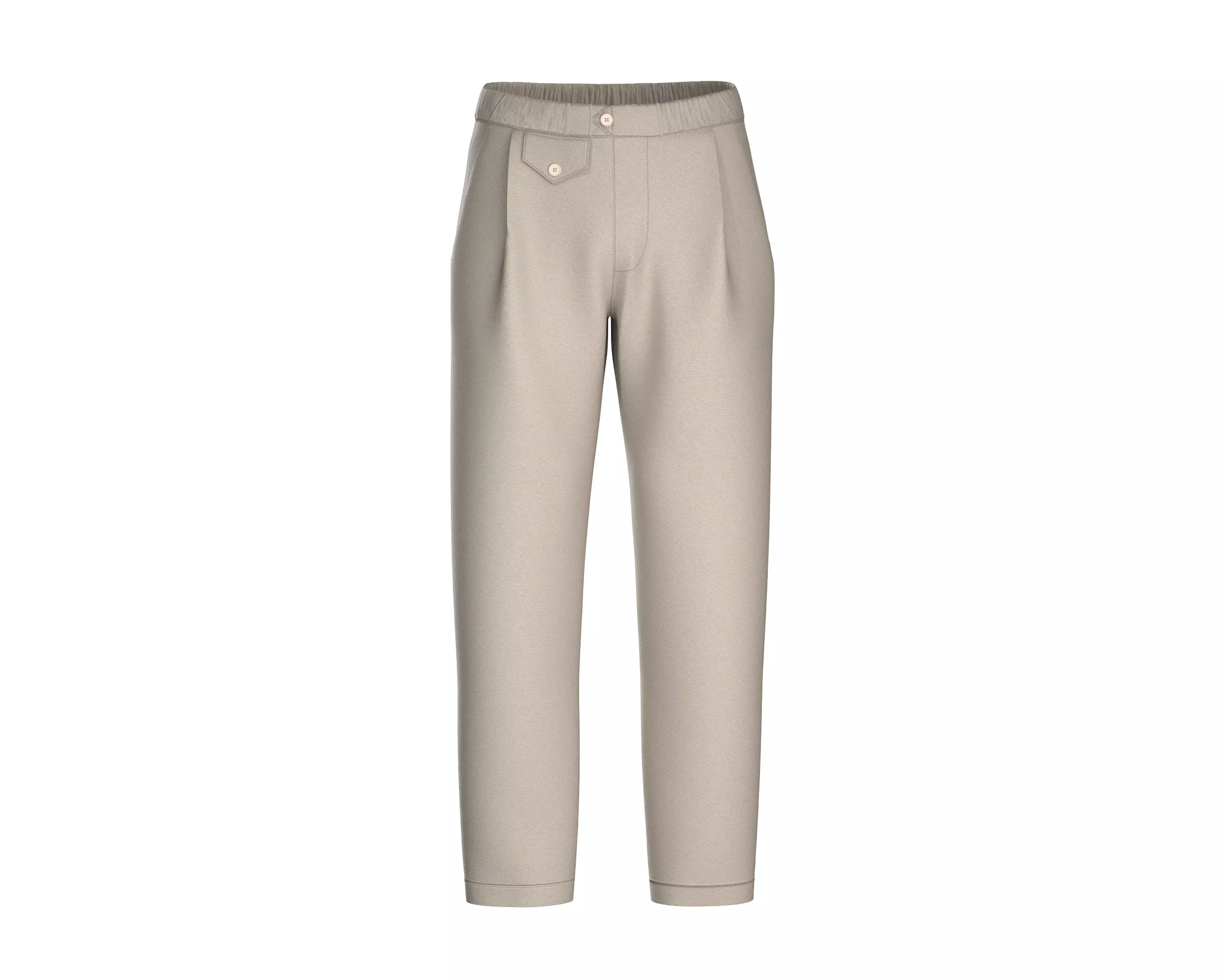 Mens formal pant with coin pocket 3D model