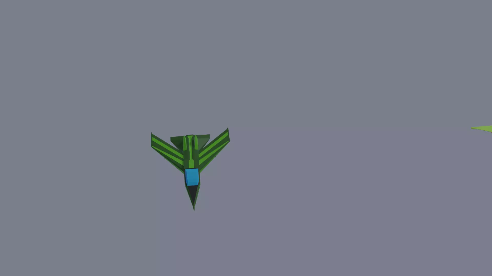 low-polygonal pack of flying objects Low-poly 3D model