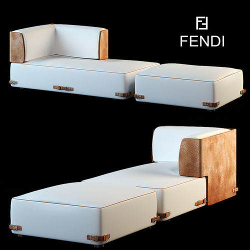 Fendi casa soho sofa 3D model