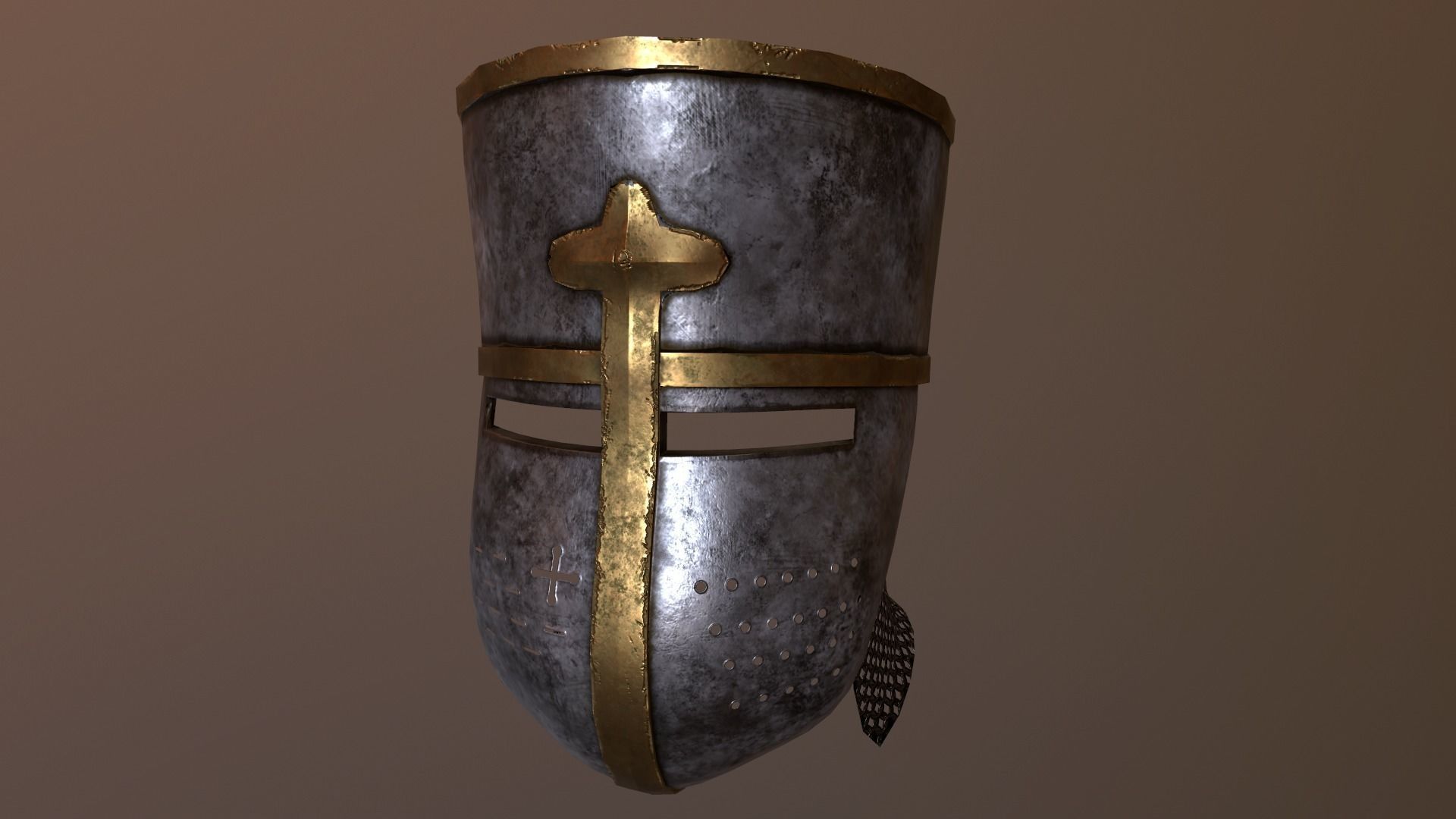 Helm No7 Free low-poly 3D model_1