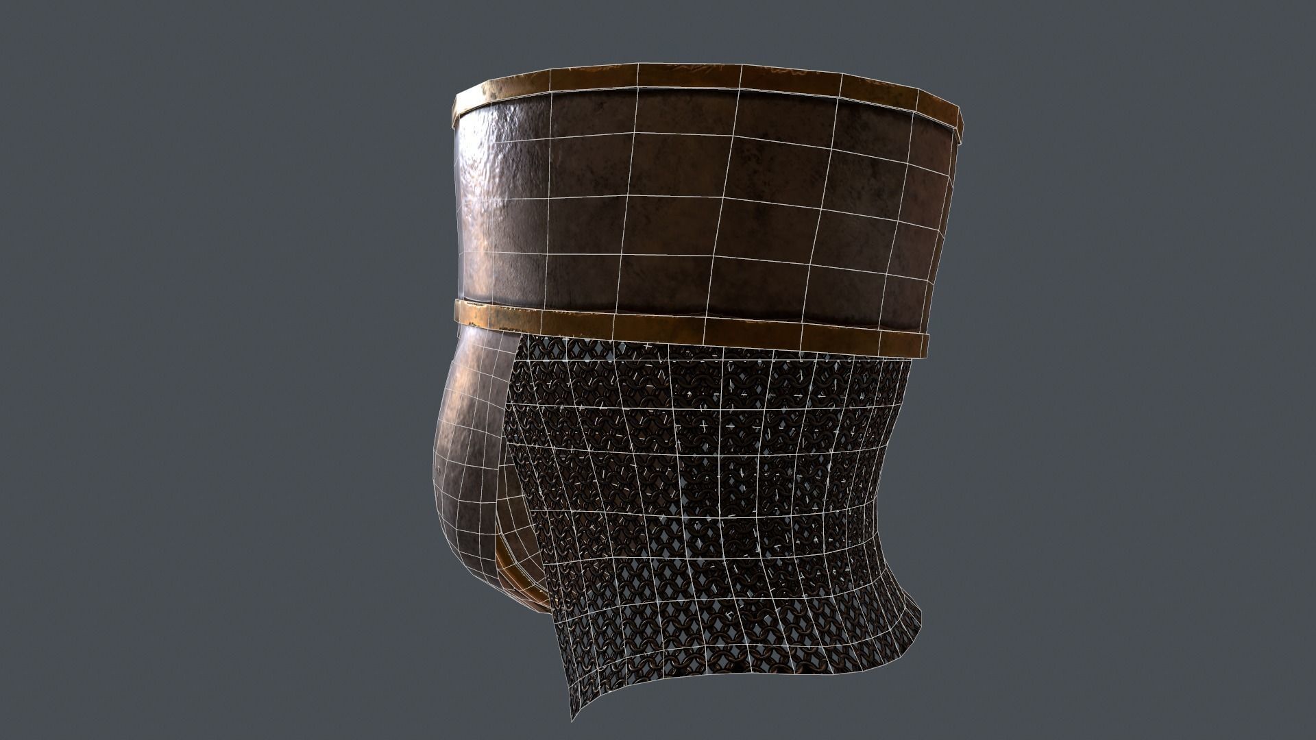 Helm No7 Free low-poly 3D model_9