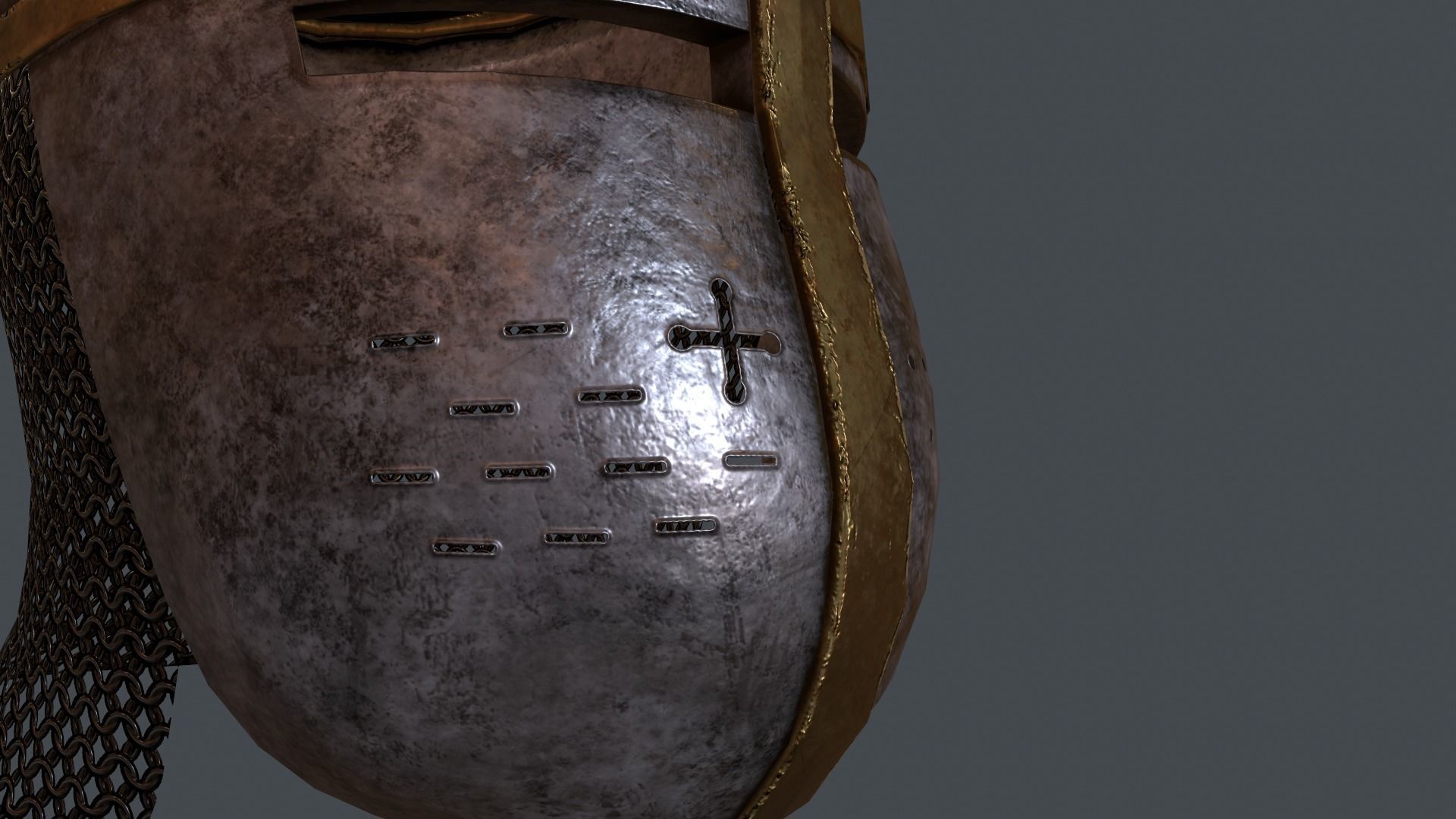 Helm No7 Free low-poly 3D model_11