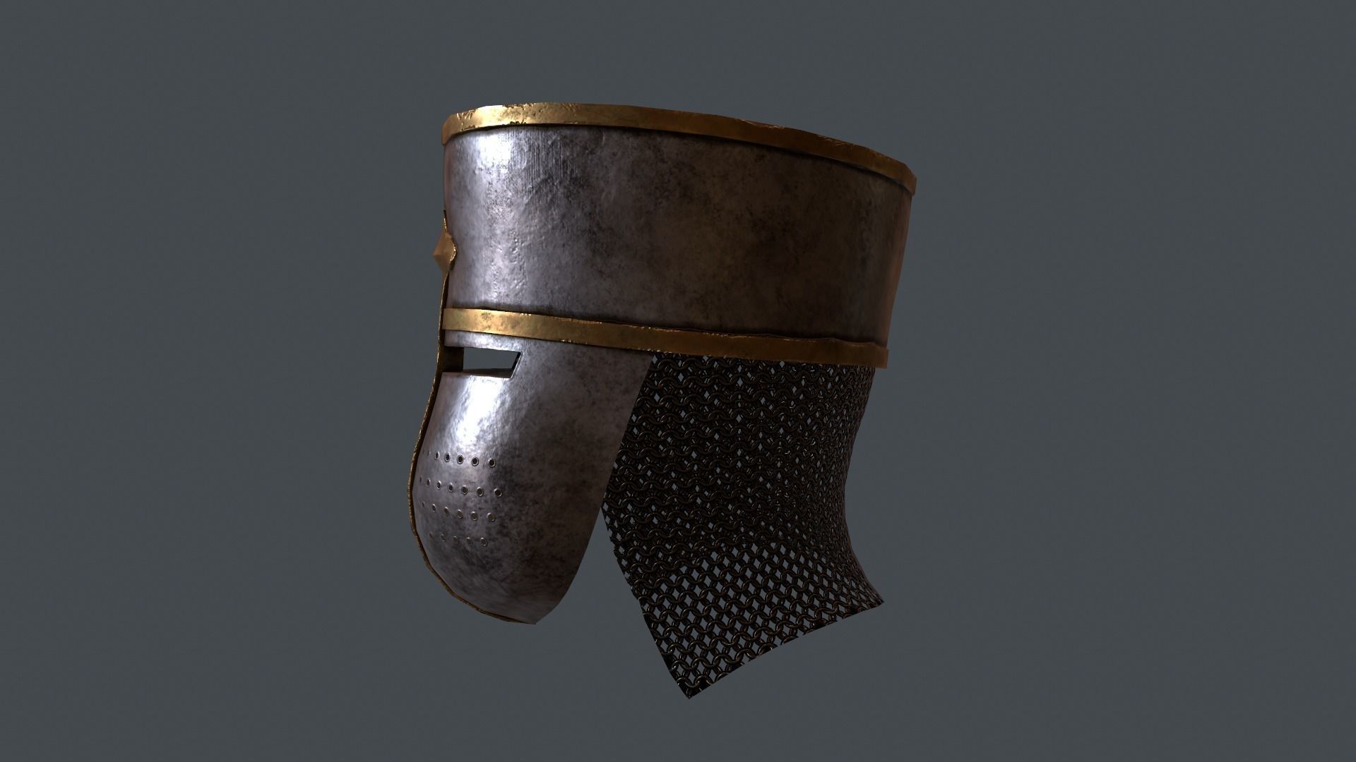 Helm No7 Free low-poly 3D model_5