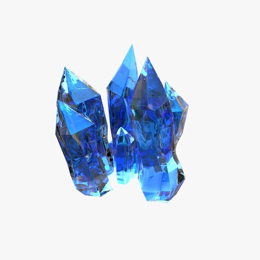 StarCraft II Minerals 3D model_0