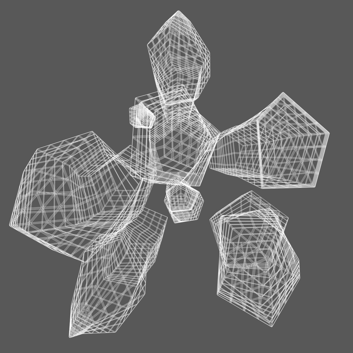 StarCraft II Minerals 3D model_3