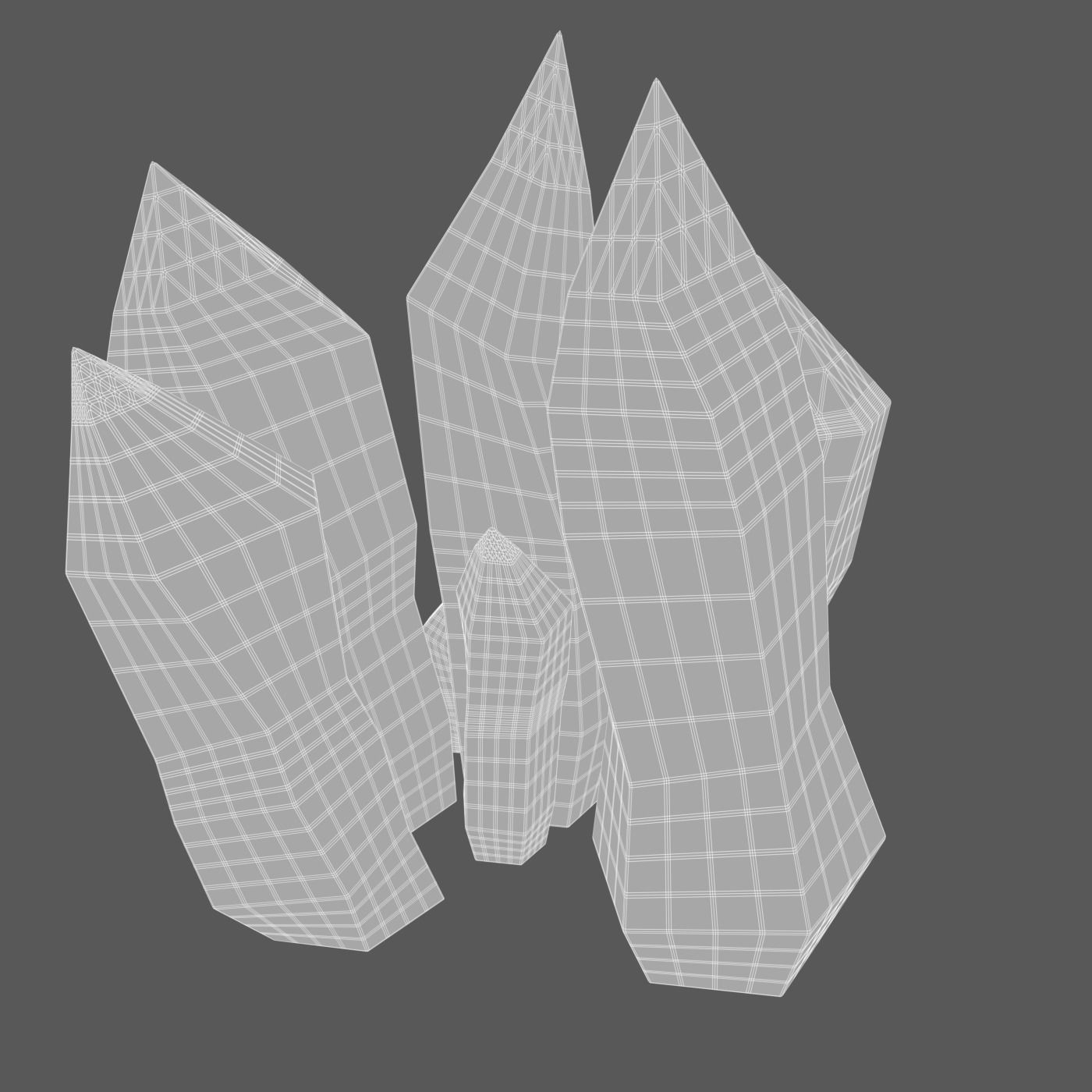 StarCraft II Minerals 3D model_2