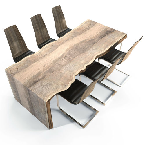 Massive wooden table 3D model