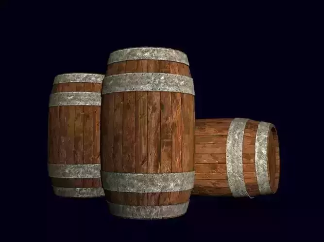 Wooden Metal Barrel