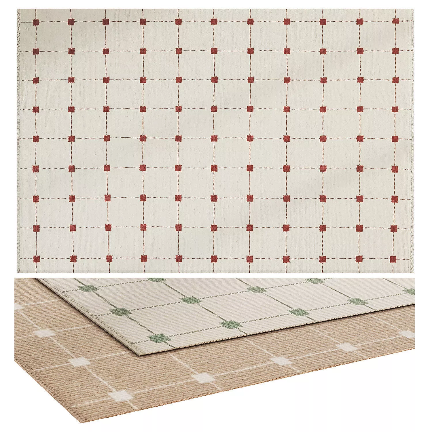 Wool rugs Grady by the brand Benuta Pure 3D model