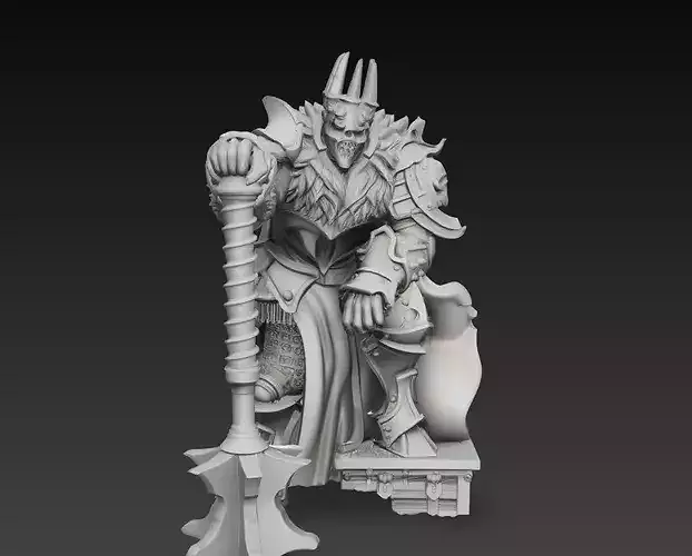 Demon King Throne Warrior Boss Character STL