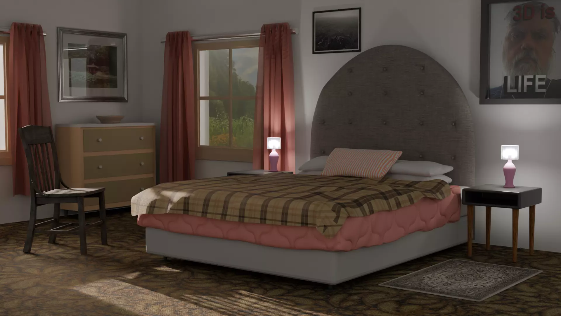 Bedroom Free 3D model