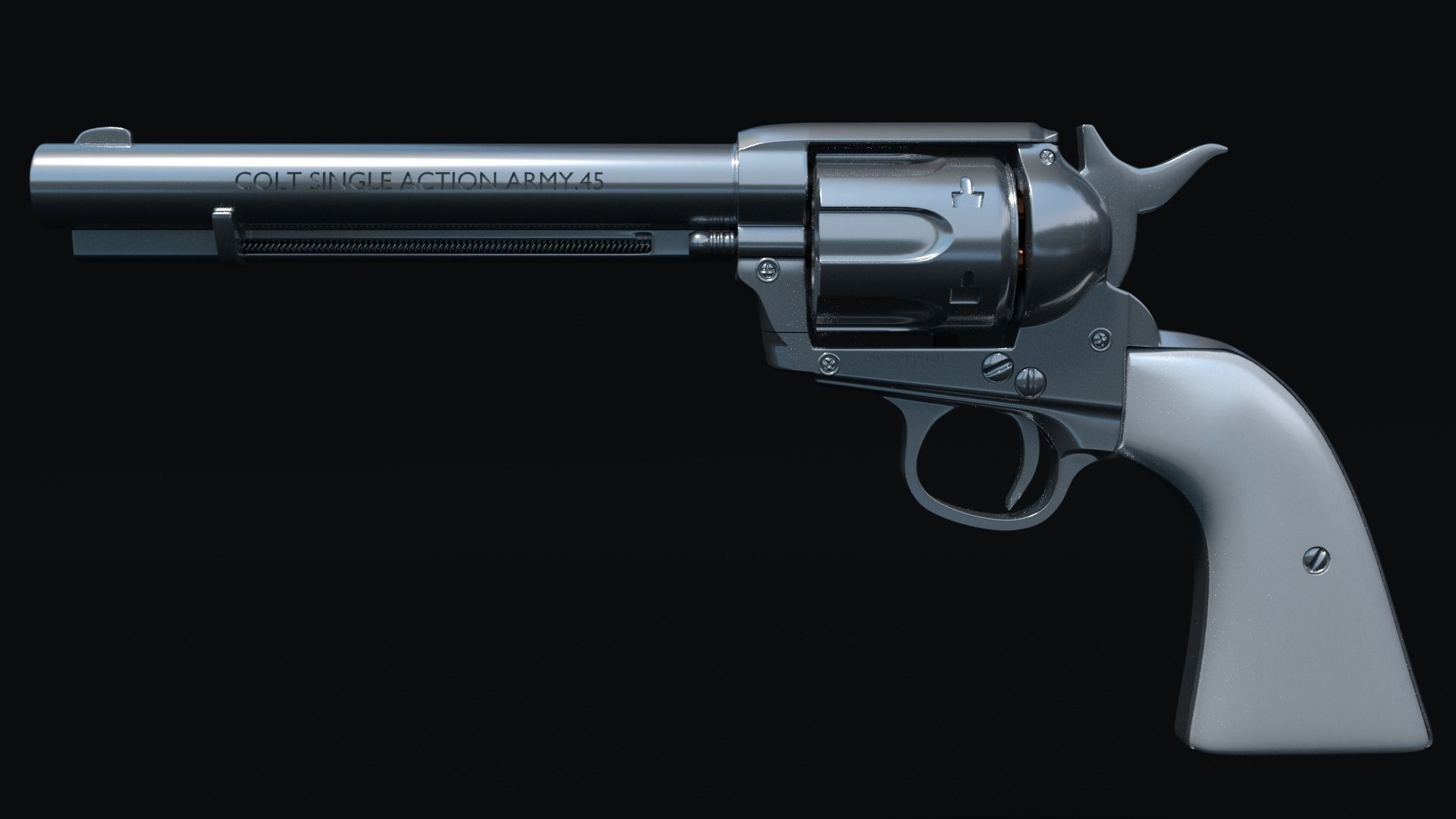Colt Single Action Army Revolver 3D model_0