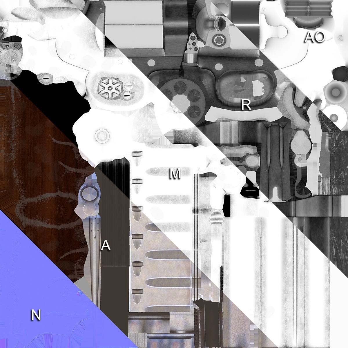 Colt Anaconda 3D model_20