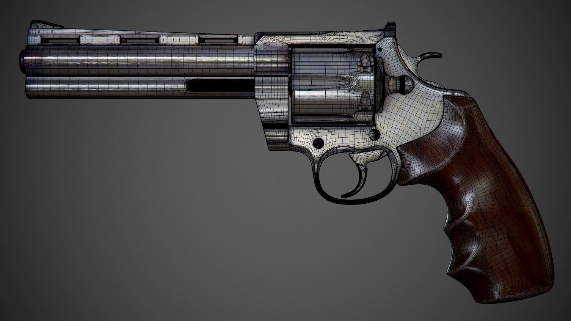 Colt Anaconda 3D model_1