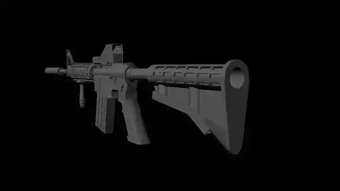 Maverick ar - rifle Free low-poly 3D model