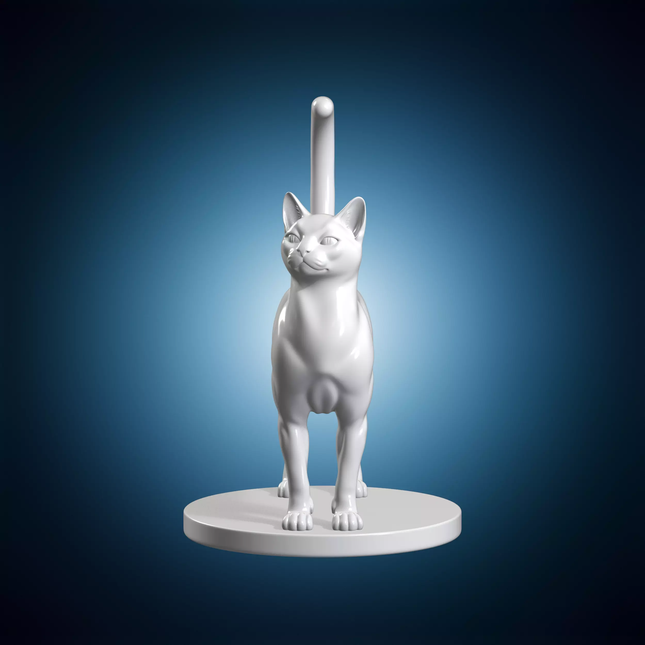 Elegant Cat 3D Print Model 3D print model