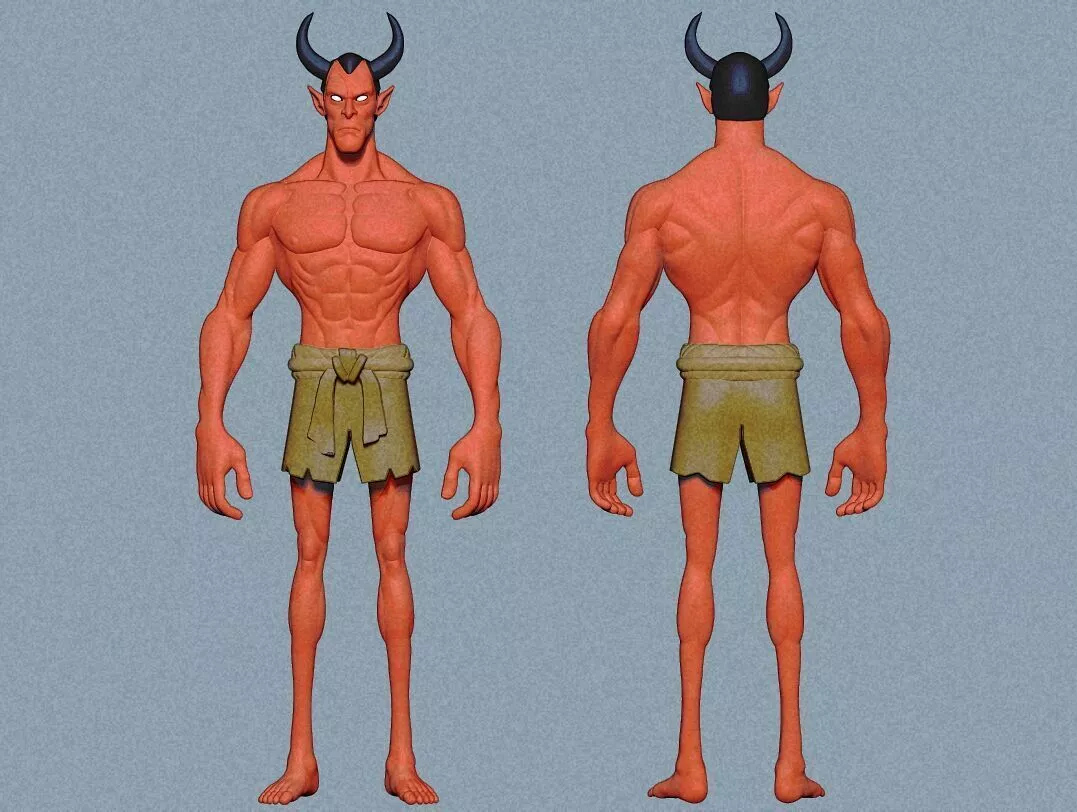 monster cartoon Free 3D model