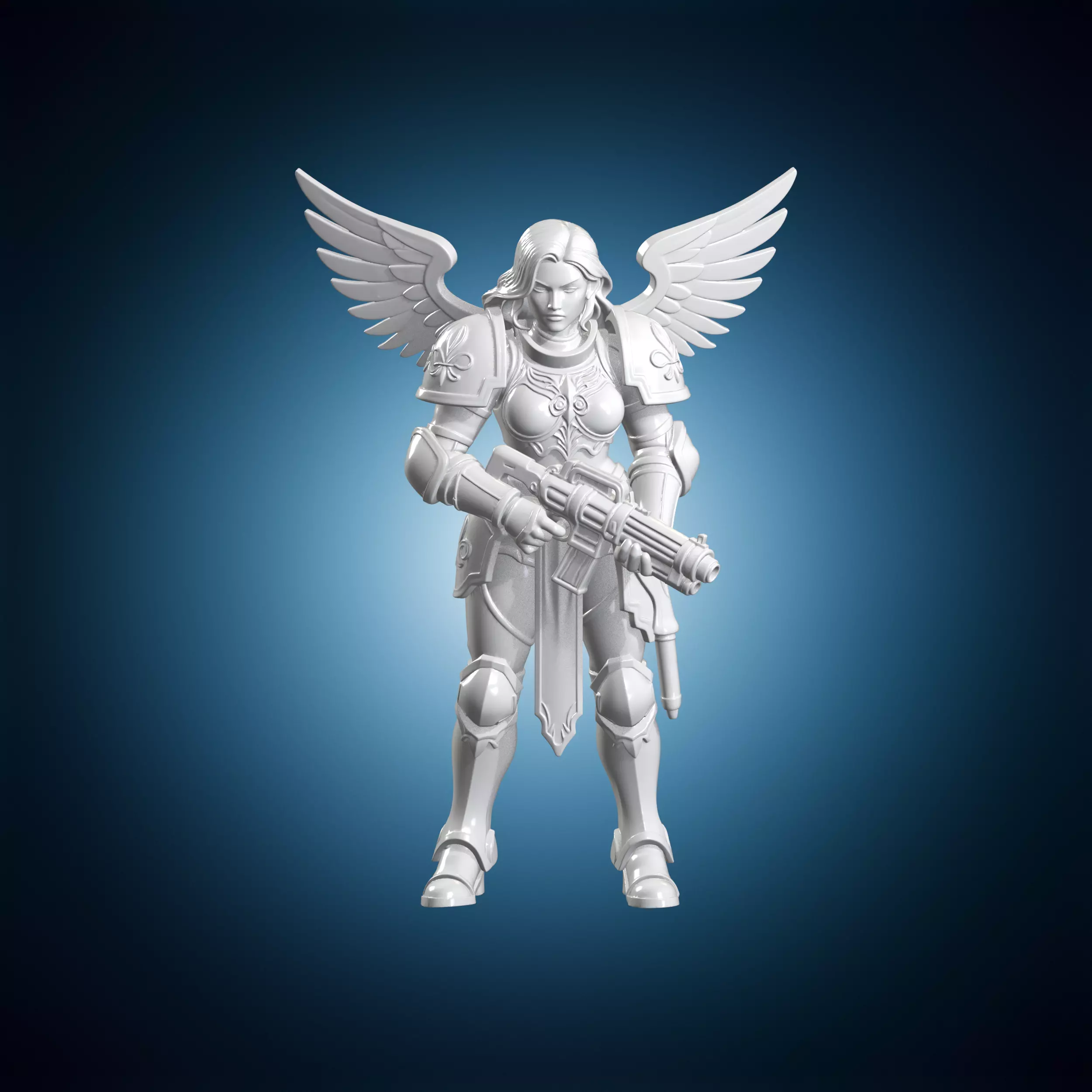 Sisters of Battle Figurine 3D Print Model 3D print model