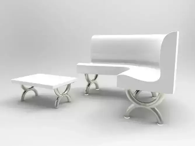 Set of sofa and coffee table 