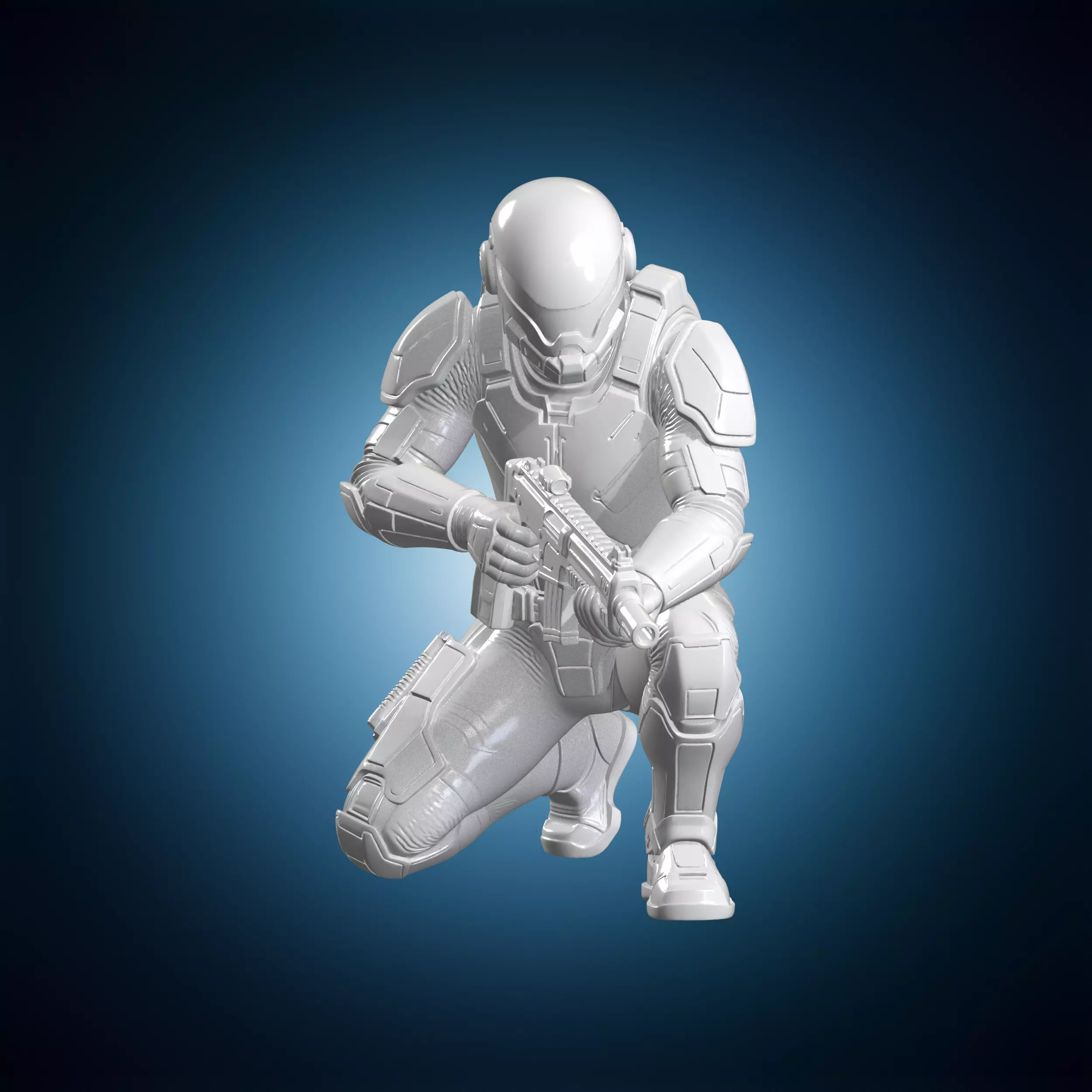 Tau Fire Warrior 3D Print Model 3D print model