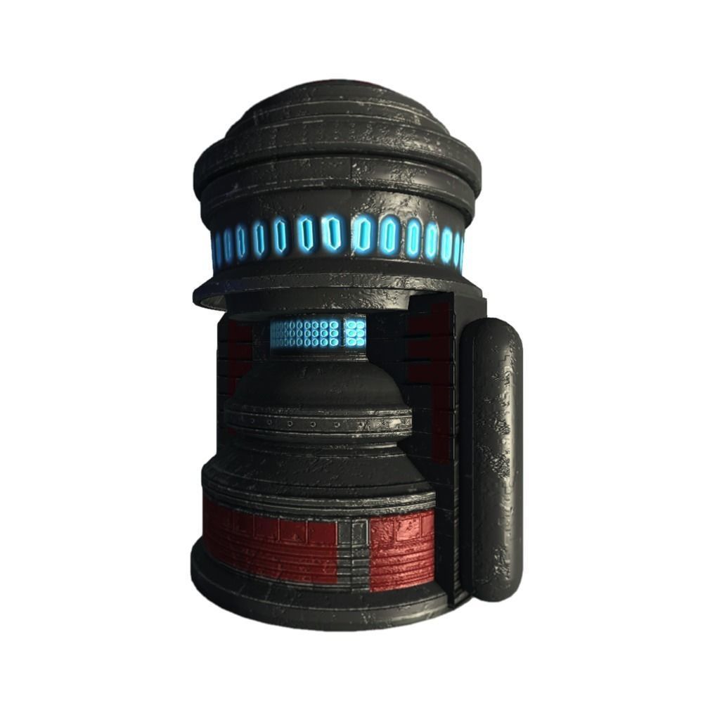 Force field generator 02 sci-fi Low-poly 3D model_1