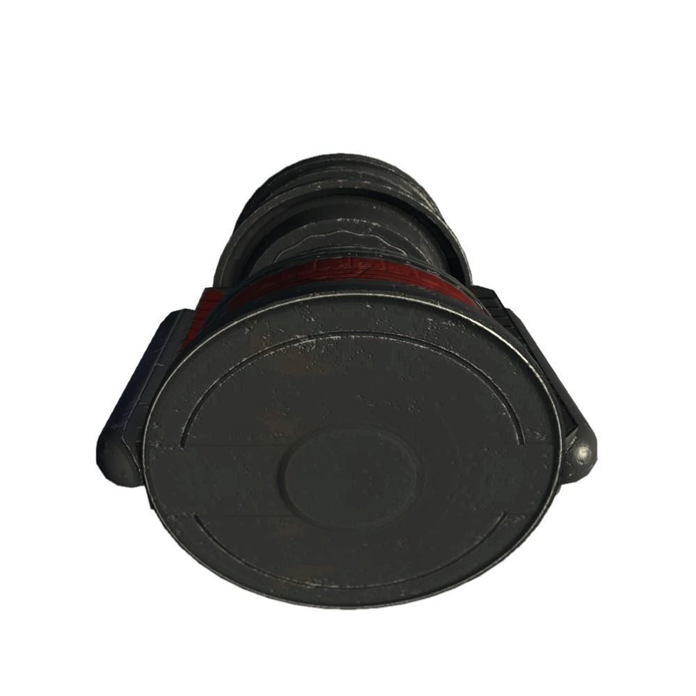 Force field generator 02 sci-fi Low-poly 3D model_3