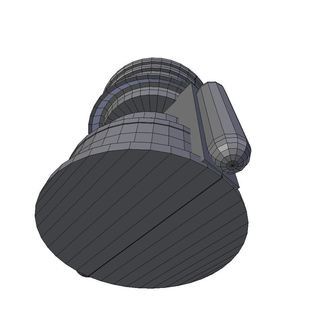 Force field generator 02 sci-fi Low-poly 3D model_5