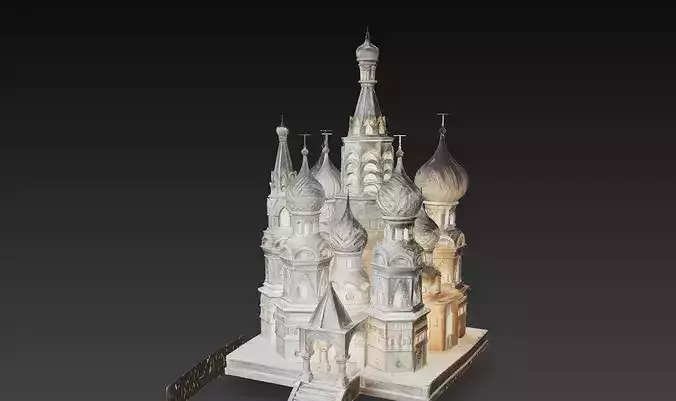 Russian Orthodox Cathedral Onion Dome STL Model