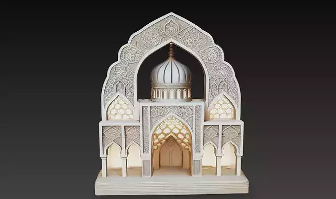 Islamic Arch Mihrab Ornament Architecture STL Model