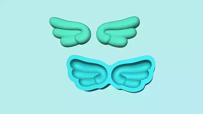 Wing Mold D Angel - Molding Maker Template