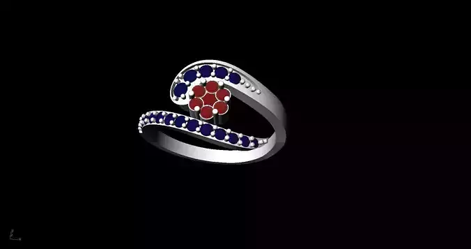 ladies finger ring Free 3D model