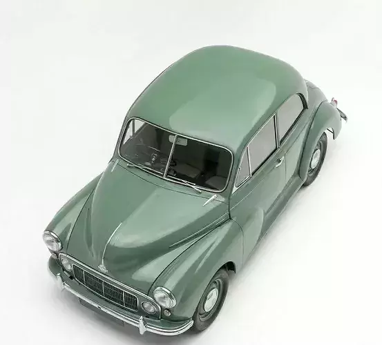 1950s Morris Minor 1000 Low-poly 3D model 4