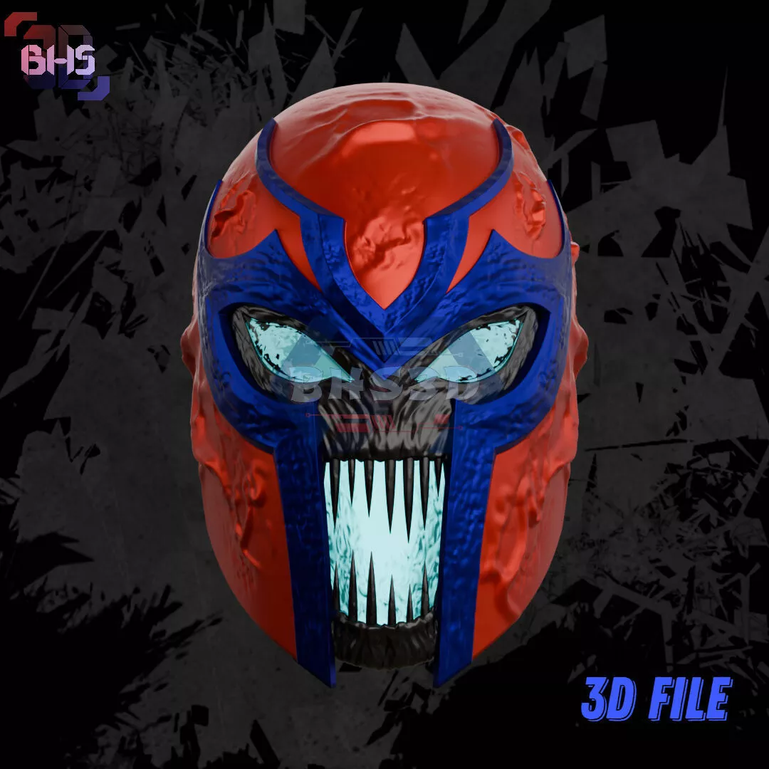 Magneto Venomized Version 3D STL File 3D print model