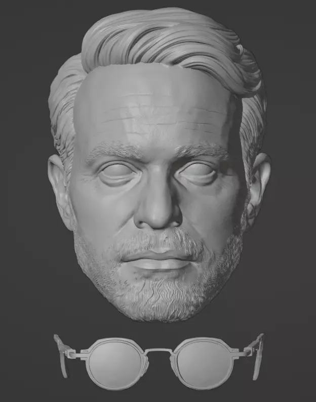 Matt Murdock with glasses - Daredevil Born Again - Charlie Cox 3D print model
