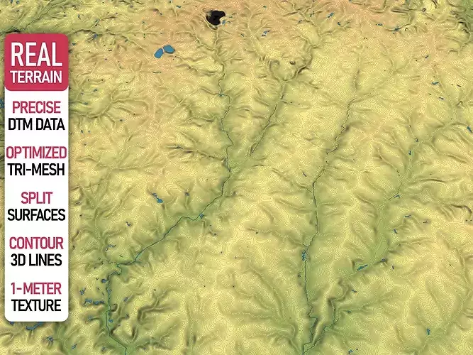 Charlotte - Topography Terrain