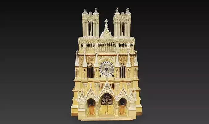Gothic Cathedral Notre Dame Style Architecture STL