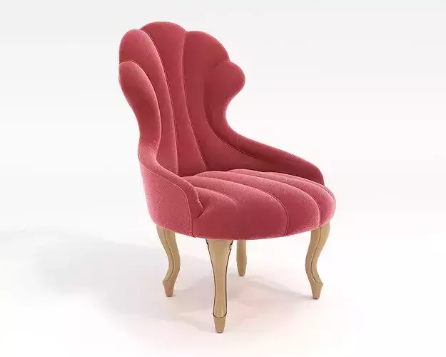 Luxury Art Deco Dining Table and Chair Set 3D model 6