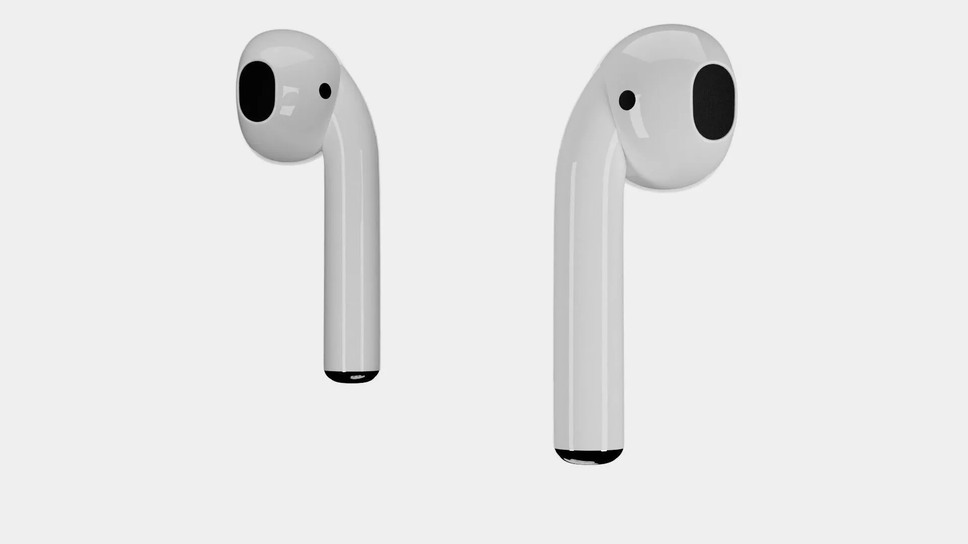 Premium Realistic Wireless Earbuds and Charging Case Animation 3D model